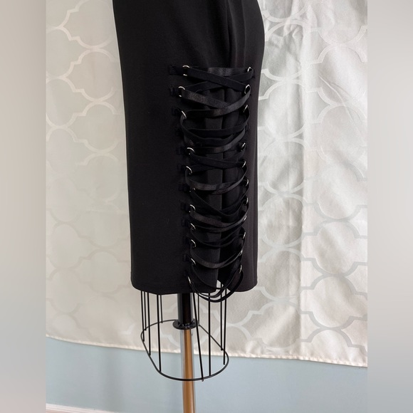 NWT LA BELLE ROC | black dress Size XL New Stretch Sexy - Picture 15 of 15